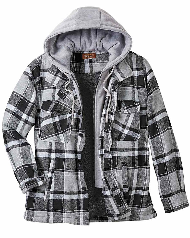 Haband Tailgater™ Sherpa Lined Men's Flannel Jacket image number 1