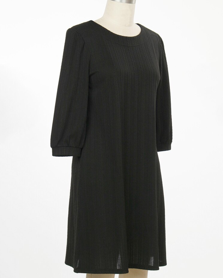 Links 3/4 Sleeve Larissa Novelty Solid Dress image number 1