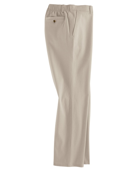 JohnBlairFlex Relaxed-Fit Back-Elastic Casual Chinos