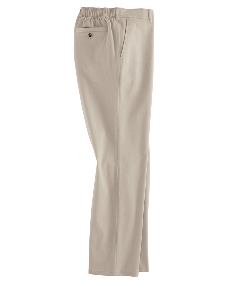 JohnBlairFlex Relaxed-Fit Back-Elastic Casual Chinos image number 1