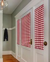 Buffalo Check Rod Pocket Door Panel and Tieback. thumbnail number 2