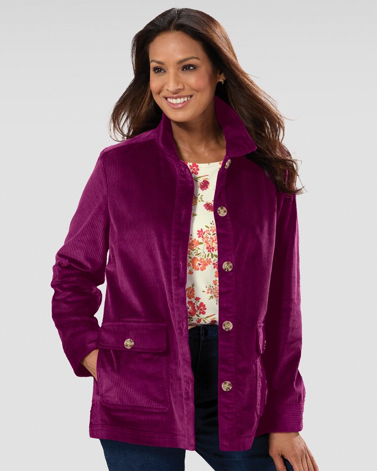 Wide-Wale Corduroy Shirt Jacket image number 1
