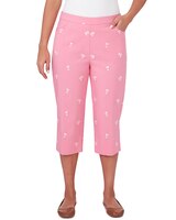 Alfred Dunner® Miami Beach Embroidered Palm Tree Clamdigger Pant thumbnail number 1