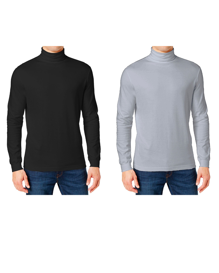 Galaxy By Harvic Long Sleeve Turtle Neck Tee-2 Pack image number 1
