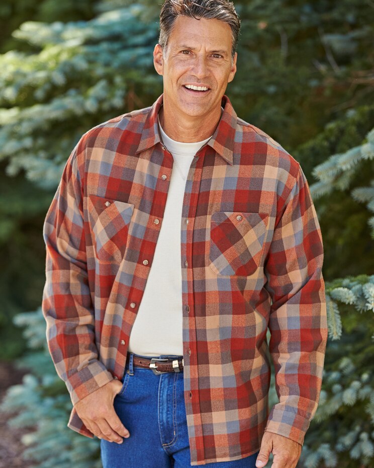 John Blair Classic Flannel Shirt image number 1