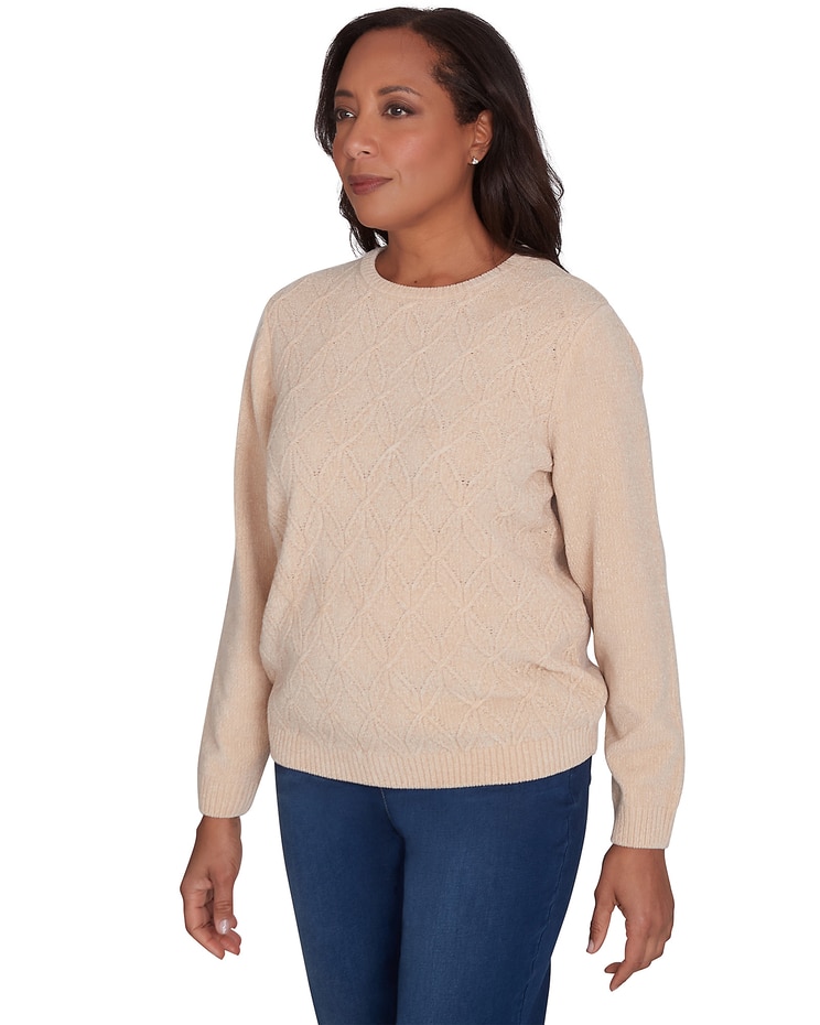 Alfred Dunner® Classics Classic Chenille Pullover Sweater image number 6