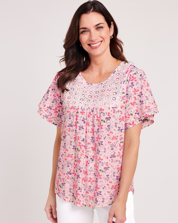 Flutter Sleeve Top image number 1