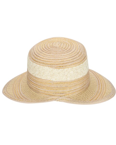 Mixed Paper And Gold Lurex Ultrabraid Face Saver Hat