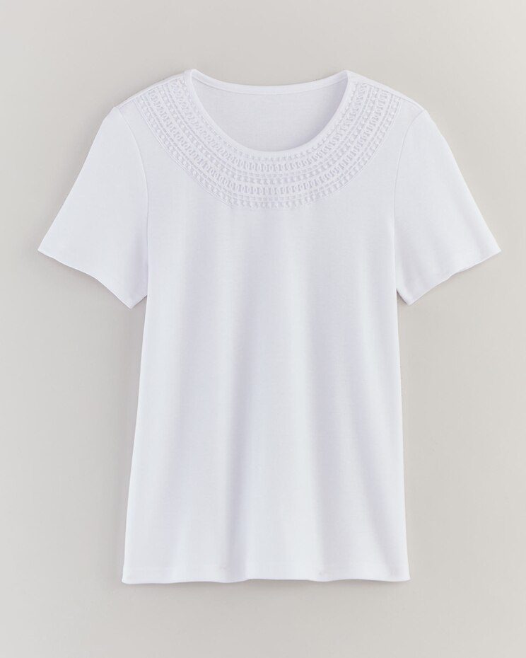 Essential Knit Crochet Trim Top image number 1