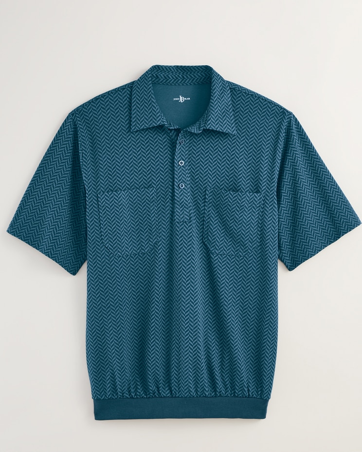 John Blair Short-Sleeve Banded-Bottom Polo image number 10