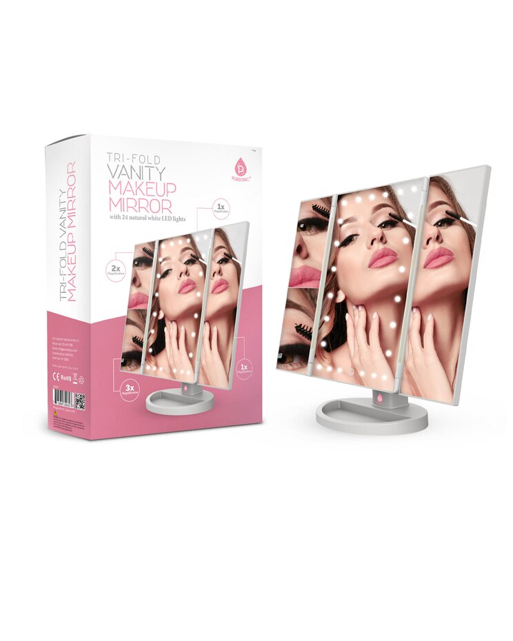 Tri-Fold Vanity LED Mirror image number 1