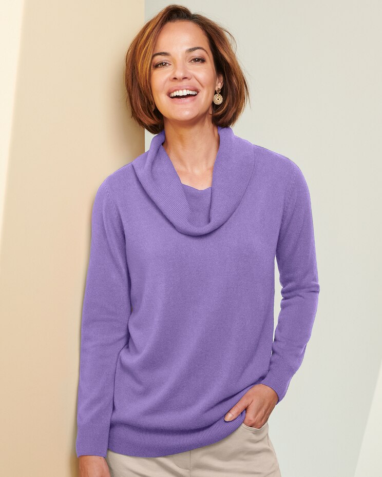 Soft Spun™ Acrylic Cowl Sweater image number 1