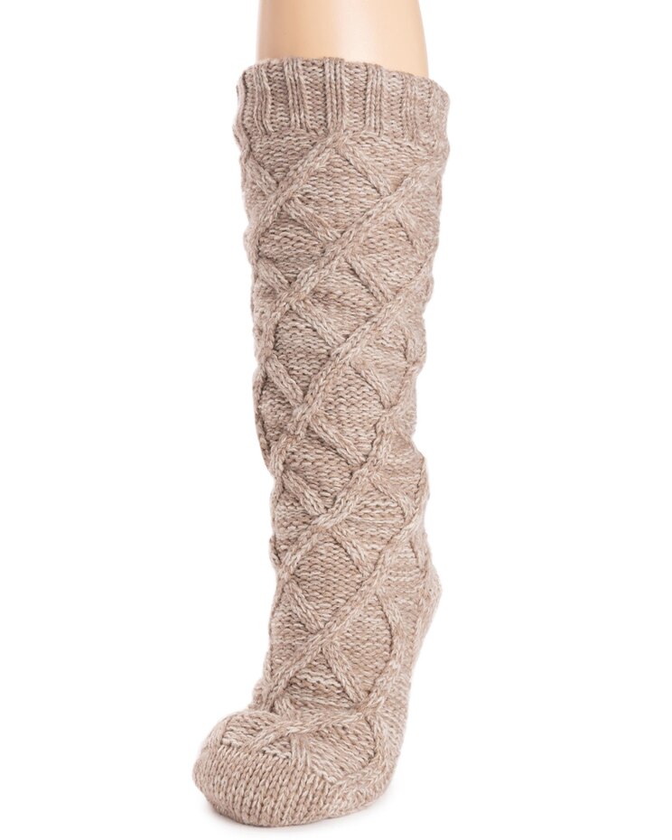 MUK LUKS® 1-Pair Cable Lounge Socks image number 2