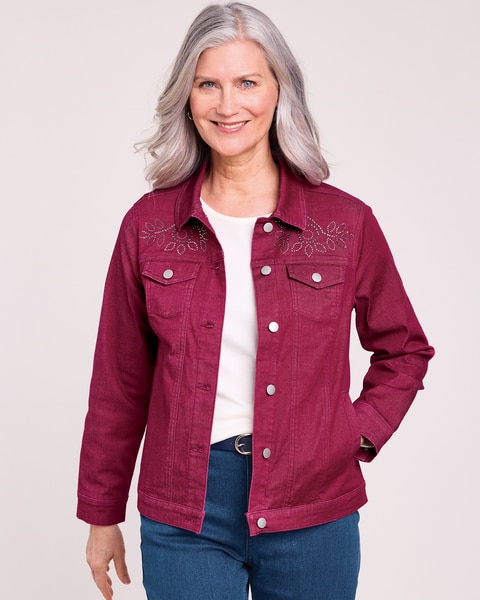DenimEase™ Embellished Jacket