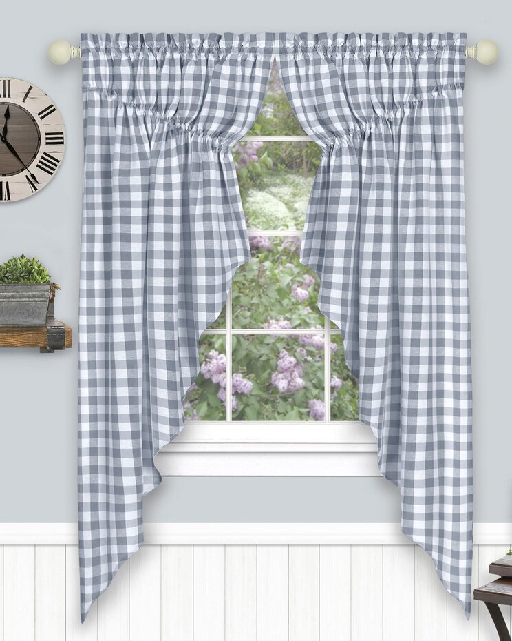 Buffalo Check Window Curtain Valance image number 1