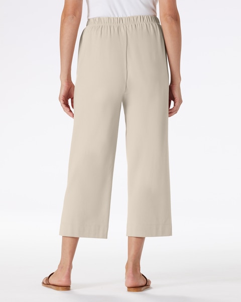 Sahara Side-Button Knit Capris