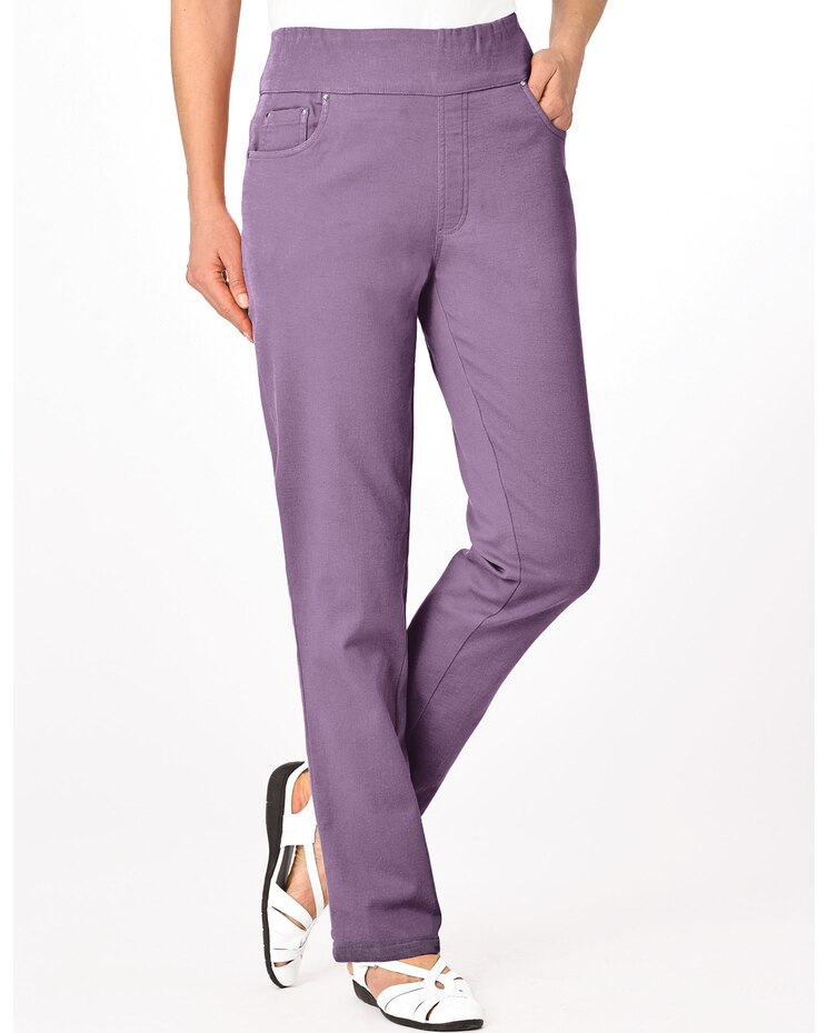 Flat-Waist Straight-Leg Jeans image number 1