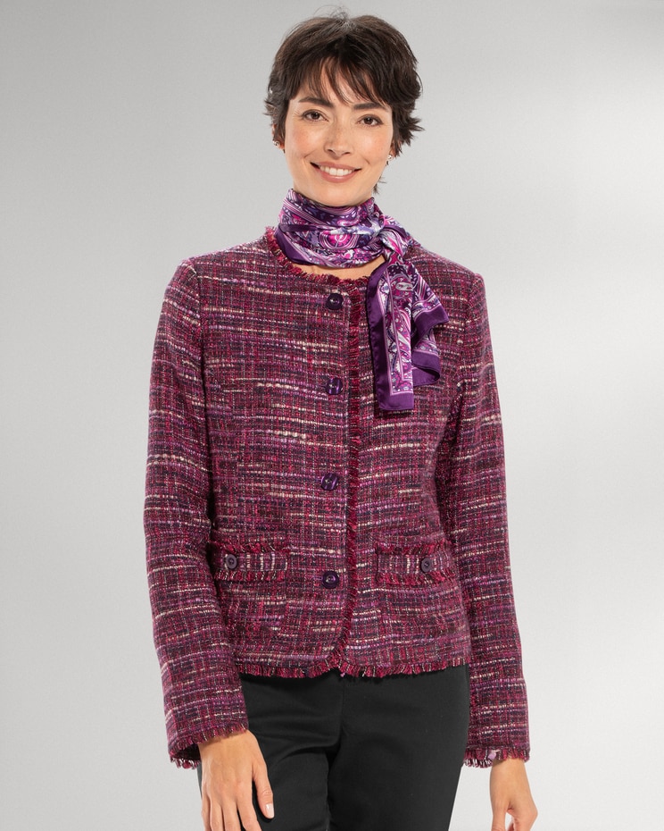 Fringed Tweed Jacket image number 3