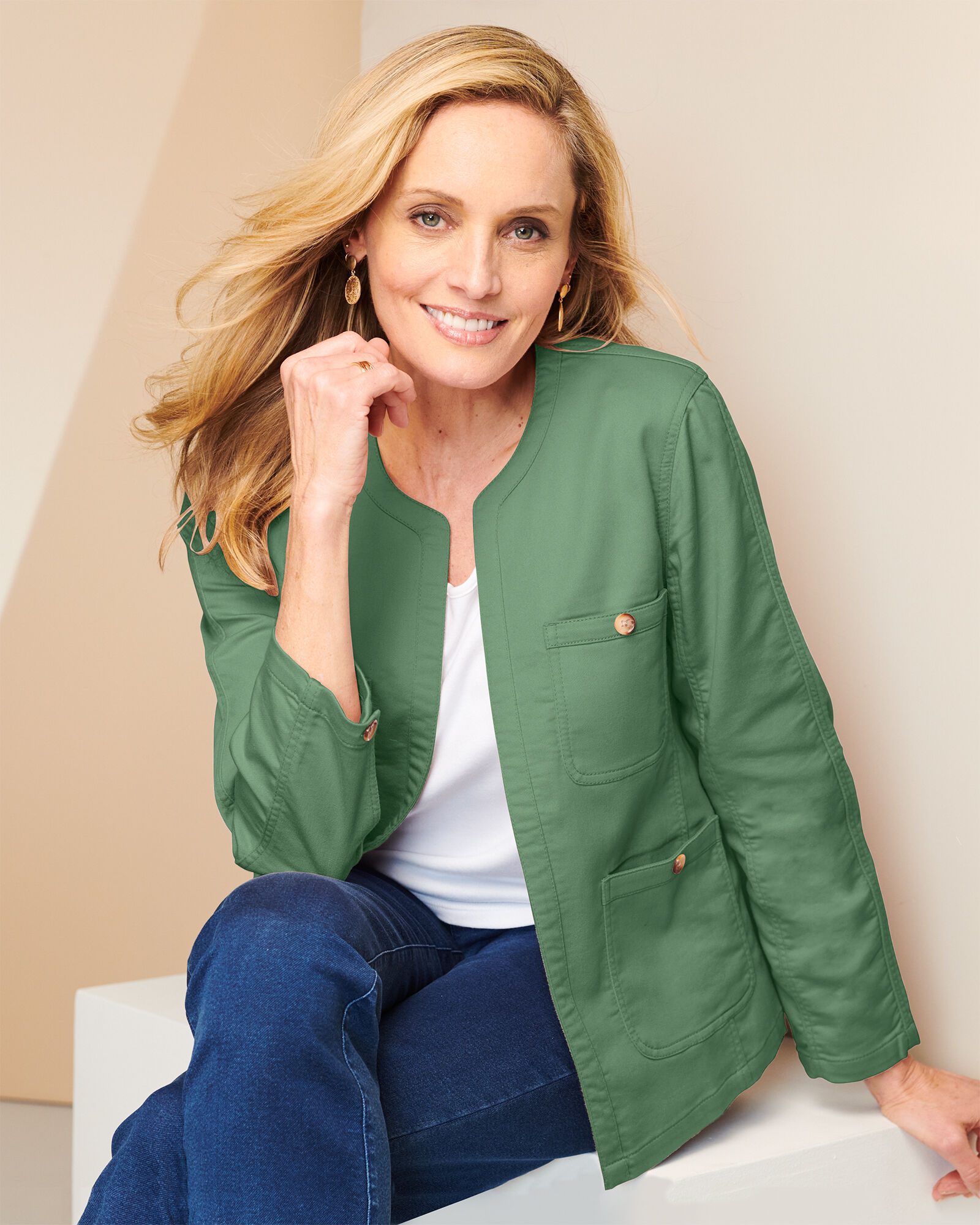Soft Stretch Denim Jacket