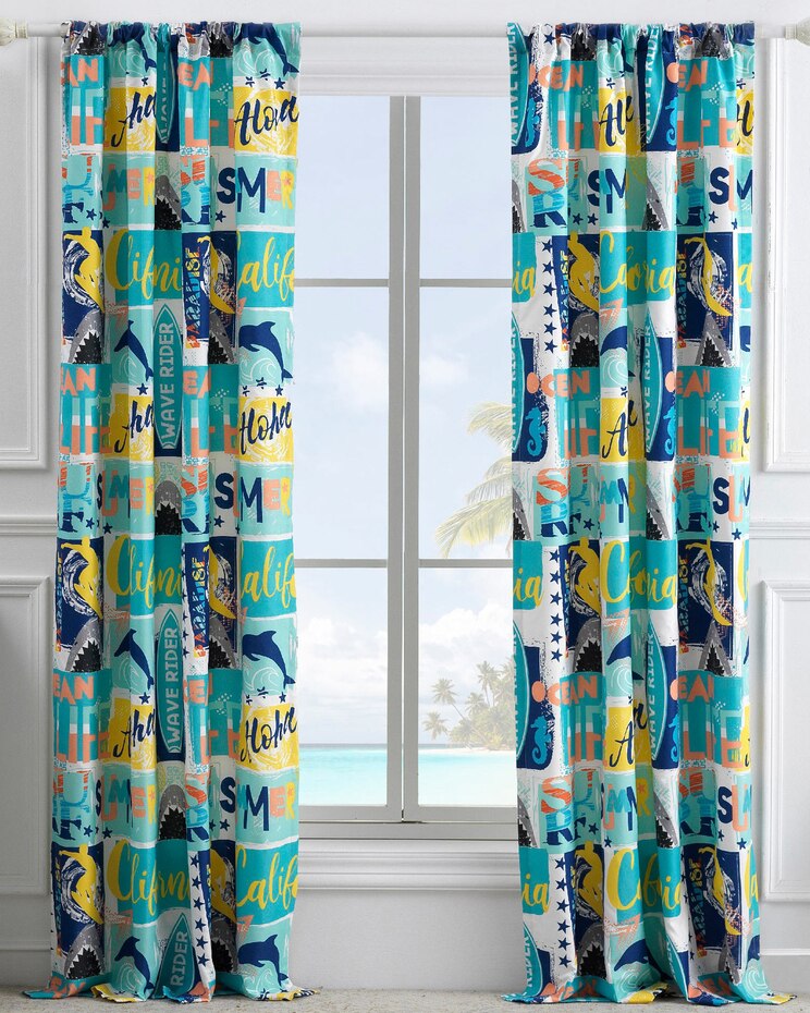 Wave Rider Panel Pair with Tie Backs image number 1