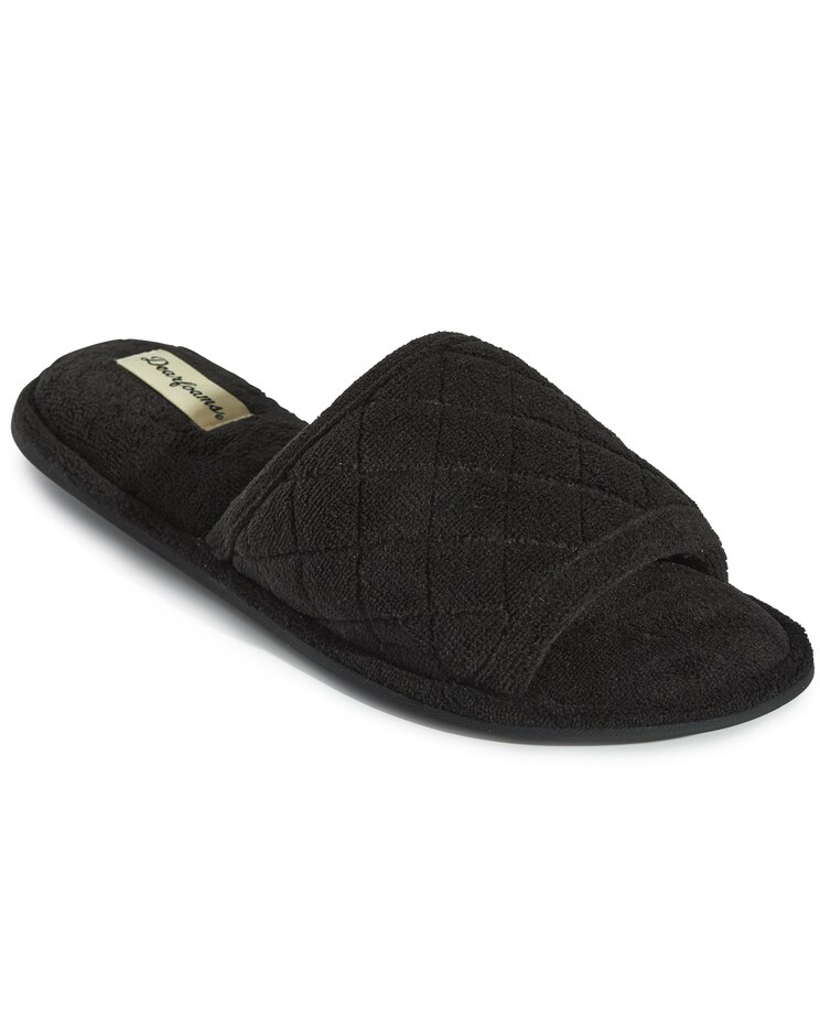 Beatrice Quilted Terry Slide by Dearfoams® image number 1