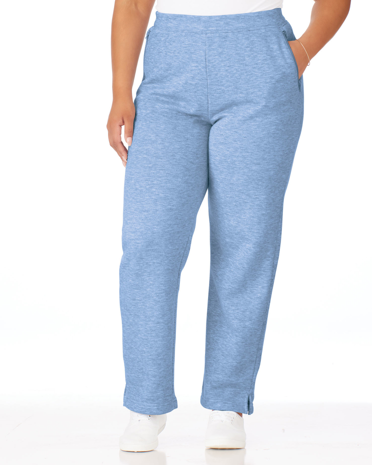 Zip-Pocket Pull-On Fleece Pants image number 1