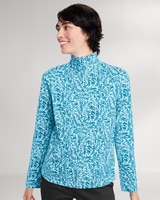 Prima™ Cotton Stencil Floral Turtleneck thumbnail number 1