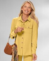 Wash & Go Crepe Blouse thumbnail number 1