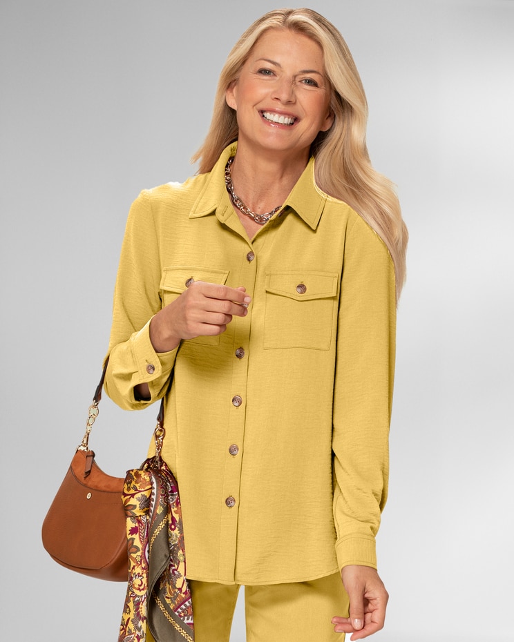 Wash & Go Crepe Blouse image number 1