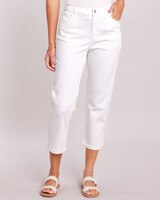 DenimEase™ Back Elastic Girlfriend Cropped Jeans thumbnail number 1