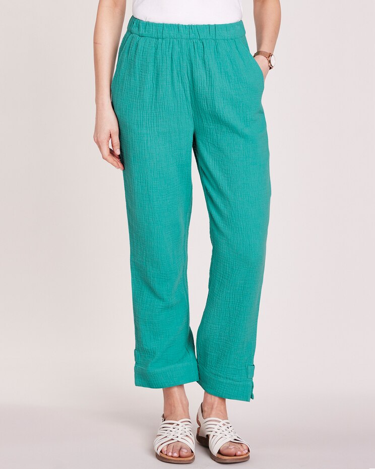 Gauze Cropped Pants image number 1