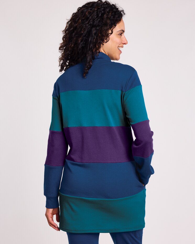 Essential Knit 2 Pocket Colorblock Tunic image number 3
