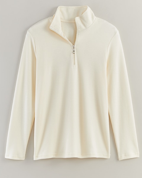 Essential Knit Quarter-Zip Top