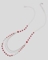 Rosy Glow Layered Necklace thumbnail number 2