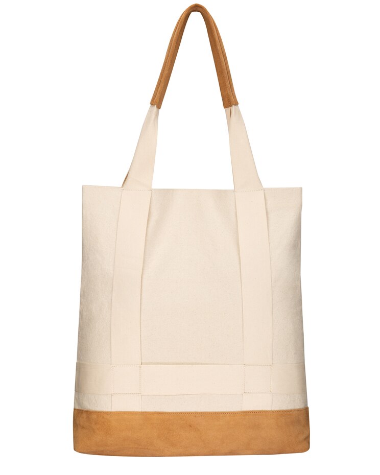 Sunnylands - Canvas Tote With Canvas Hat Holder Straps image number 3