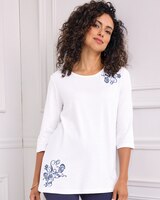 Essential Knit Embroidered Tunic thumbnail number 1