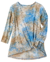 Ombré Jacquard Twist Hem Top thumbnail number 2