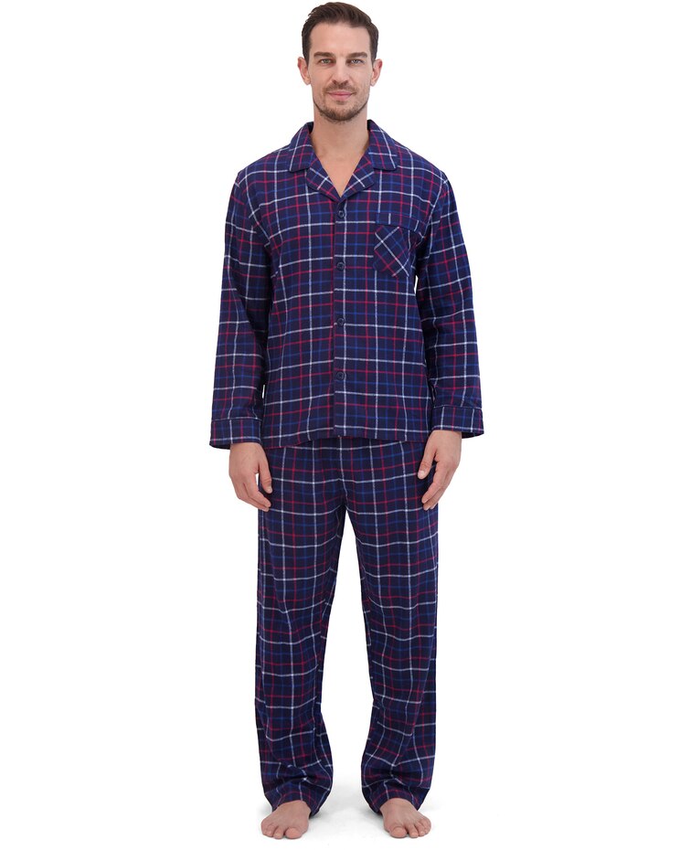 Hanes Flannel Pajama Set image number 1