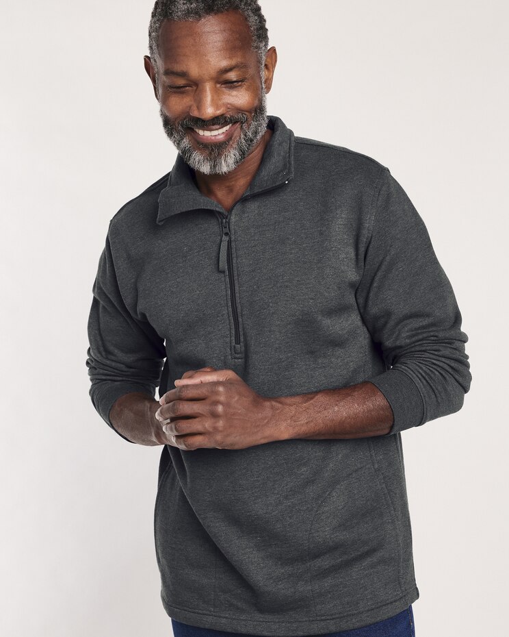 John Blair Supreme Fleece Half-Zip Sweatshirt image number 1