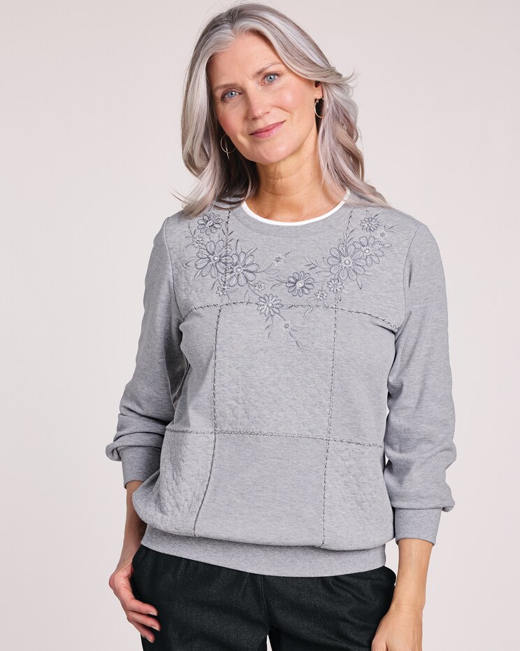 Alfred Dunner® Casual Fridays Embroidered Top image number 1