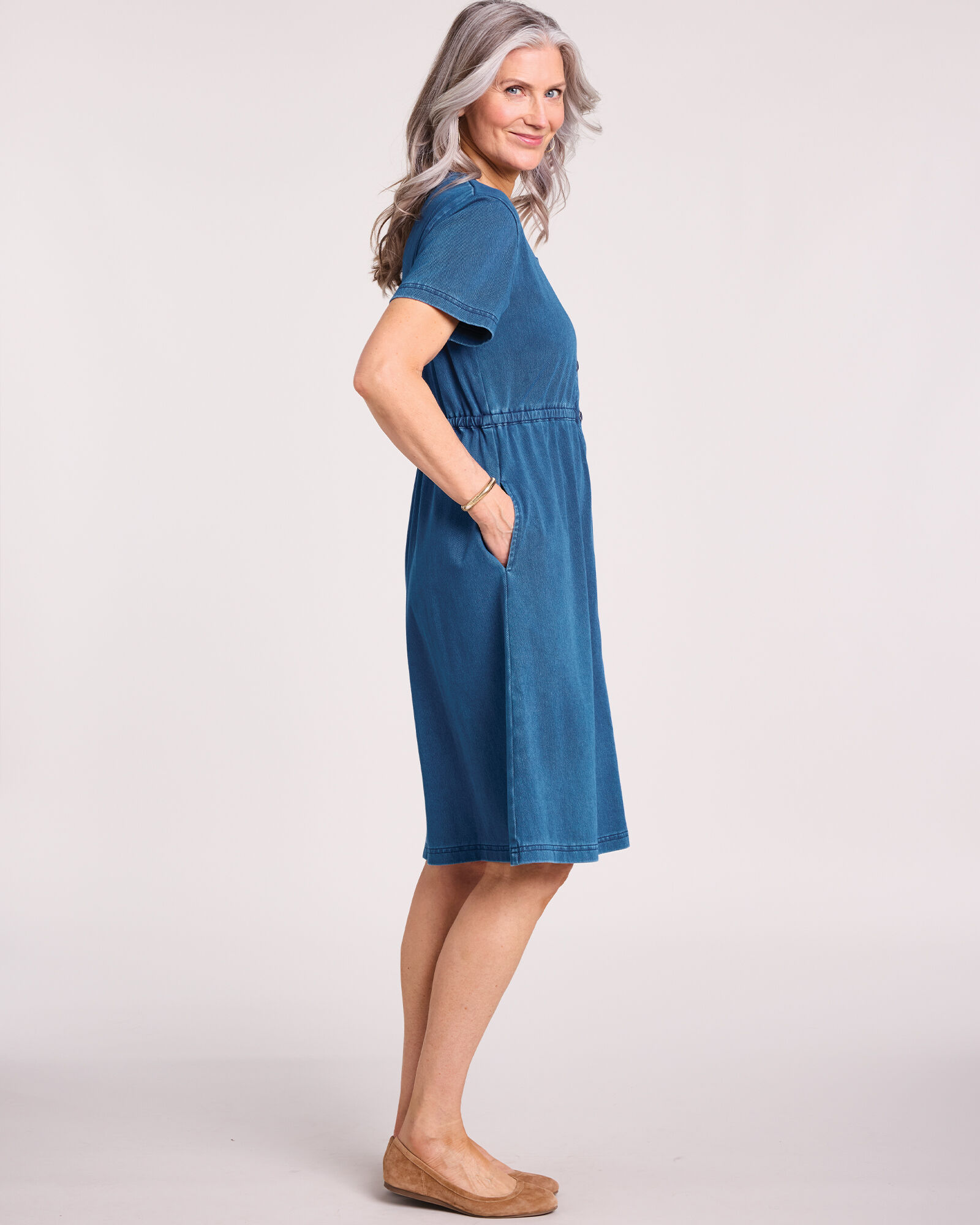 Knit Denim Dress | Blair