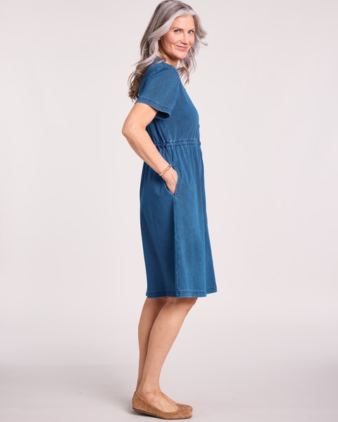 Knit Denim Dress