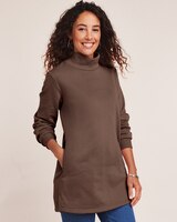 Better-Than-Basic Mock Neck Tunic Sweatshirt thumbnail number 1