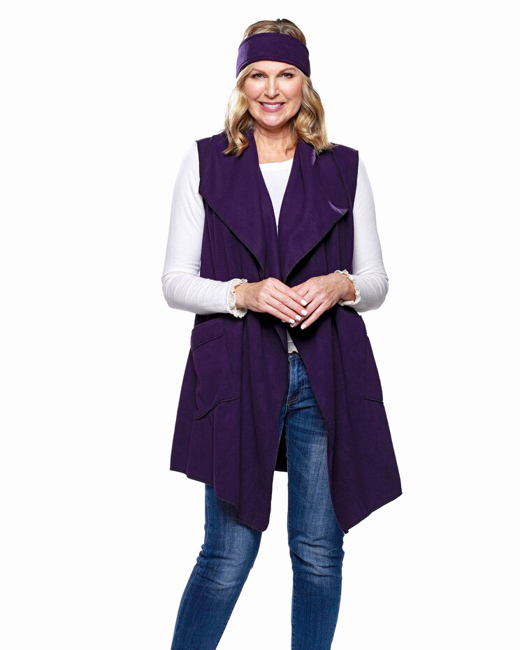 Fleece Vest and Headband Set image number 1