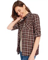 Button-Front Plaid Shirt thumbnail number 1