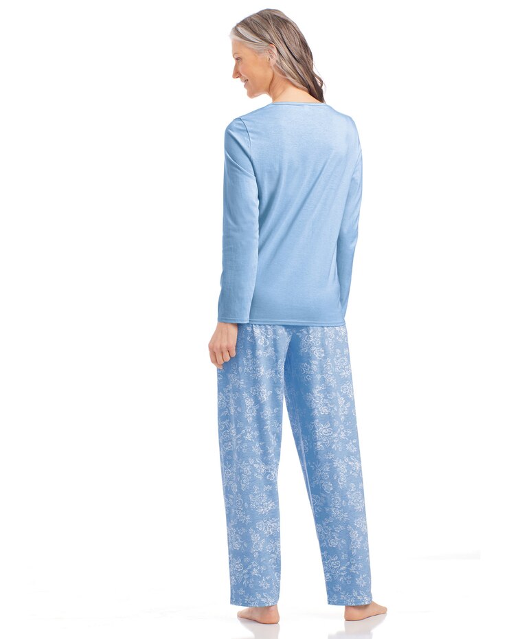 Long Floral-Print Pajamas image number 2