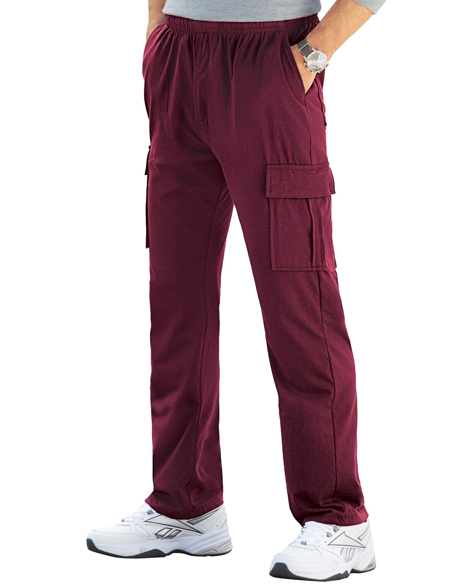 Men's knit pants with pockets top