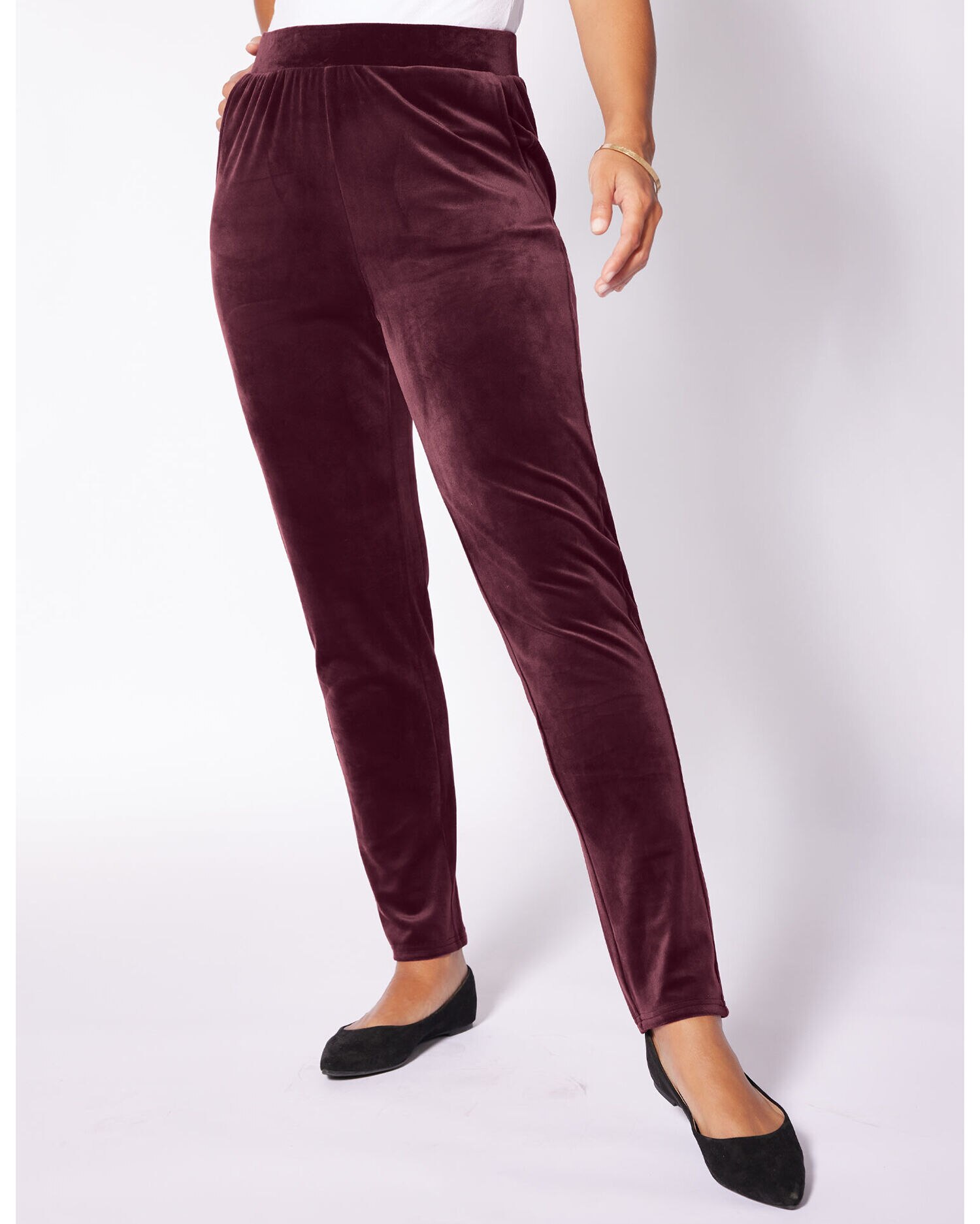 Velour shop stretch pants