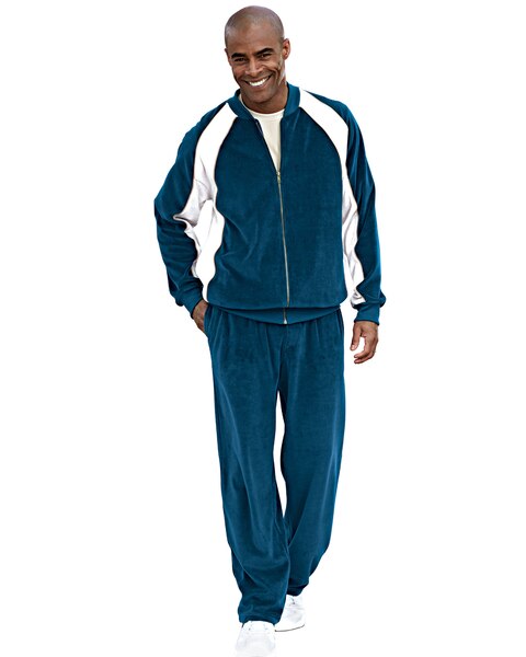 John Blair Velour Colorblock Jog Suit