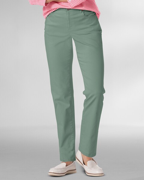 DreamFlex Color Comfort-Waist Classic Straight Leg Jeans